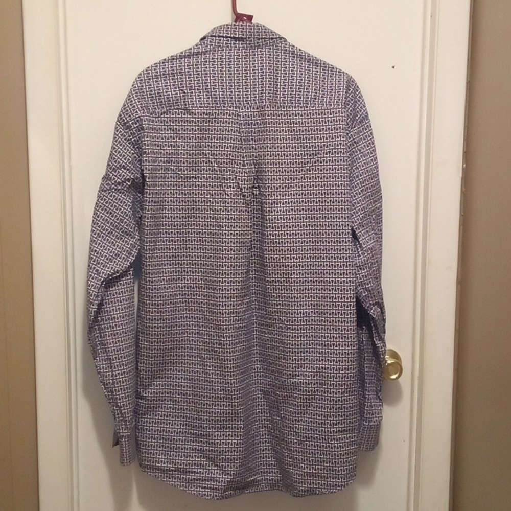 Cinch Dark Navy Blue Long Sleeve Button Up Shirt - Size Large - Picture 7 of 9